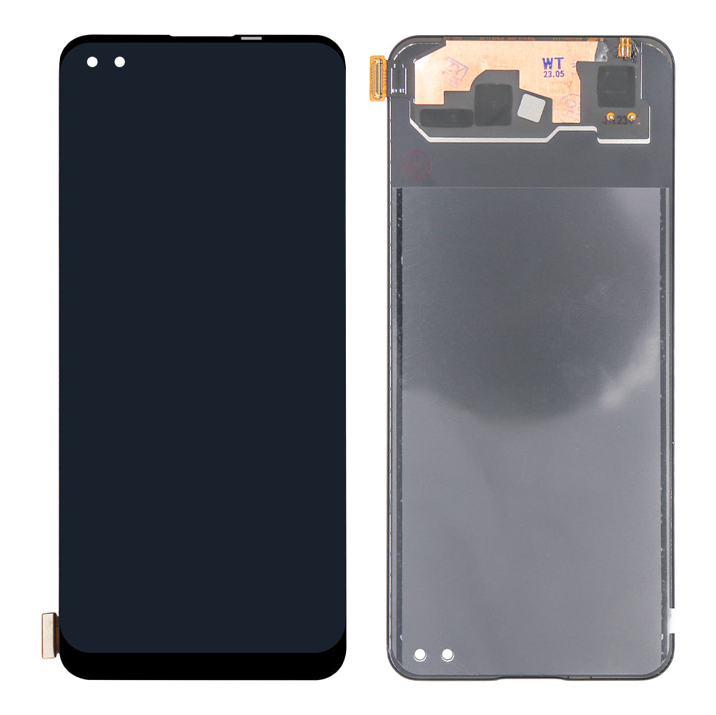 Oppo F17 Pro-scherm en digitizer zonder frame, zwart, OEM