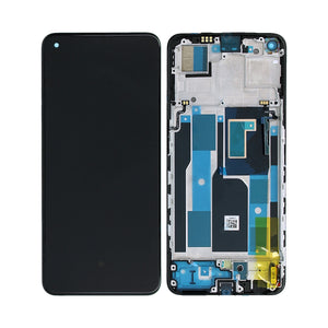 Realme 9 Pro Plus-scherm en digitizer met frame Midnight Black OEM