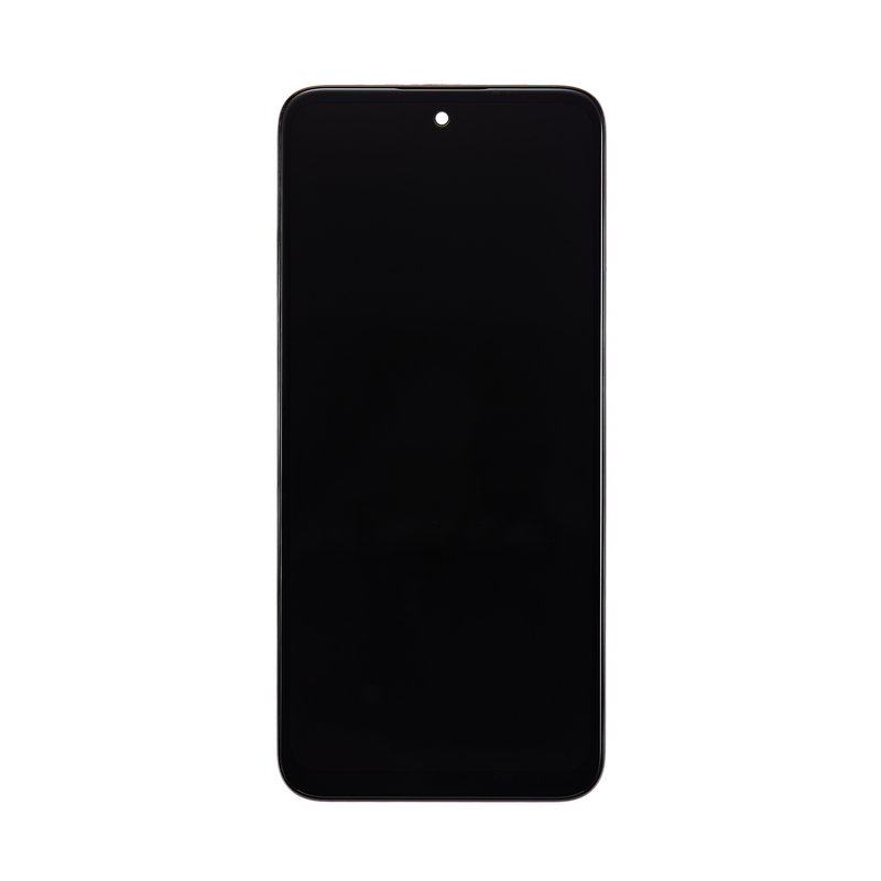 Motorola Moto G71 5G-scherm en digitizer met frame, zwart, OEM