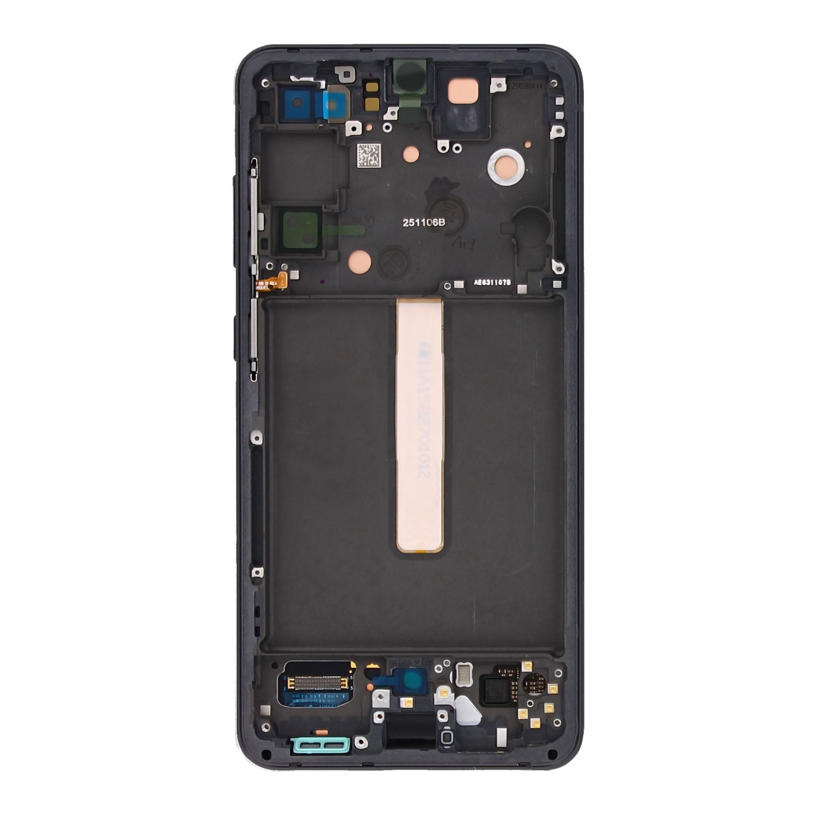 Samsung Galaxy S21 FE G990B Beeldscherm en Digitizer met Frame Graphite Service Pack