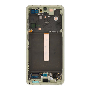 Samsung Galaxy S21 FE G990B-scherm en digitizer met frame Olive Service Pack