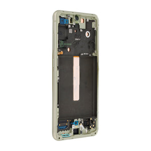 Samsung Galaxy S21 FE G990B-scherm en digitizer met frame Olive Service Pack