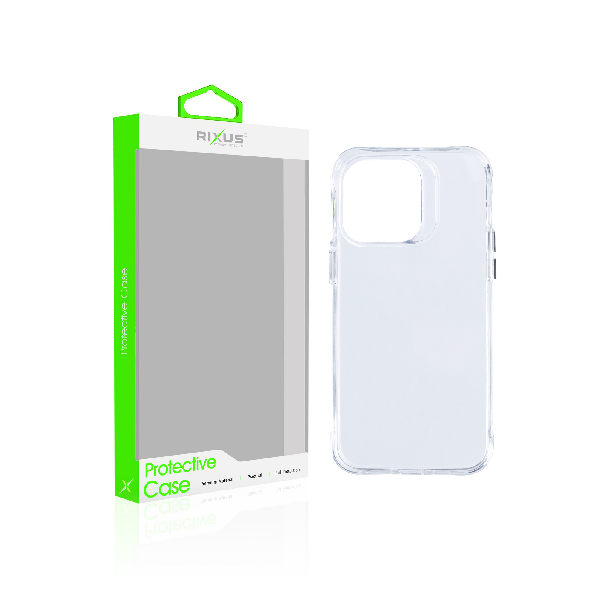 Rixus Anti Shock Hoesje TPU For Apple iPhone 15 Pro Max Transparant