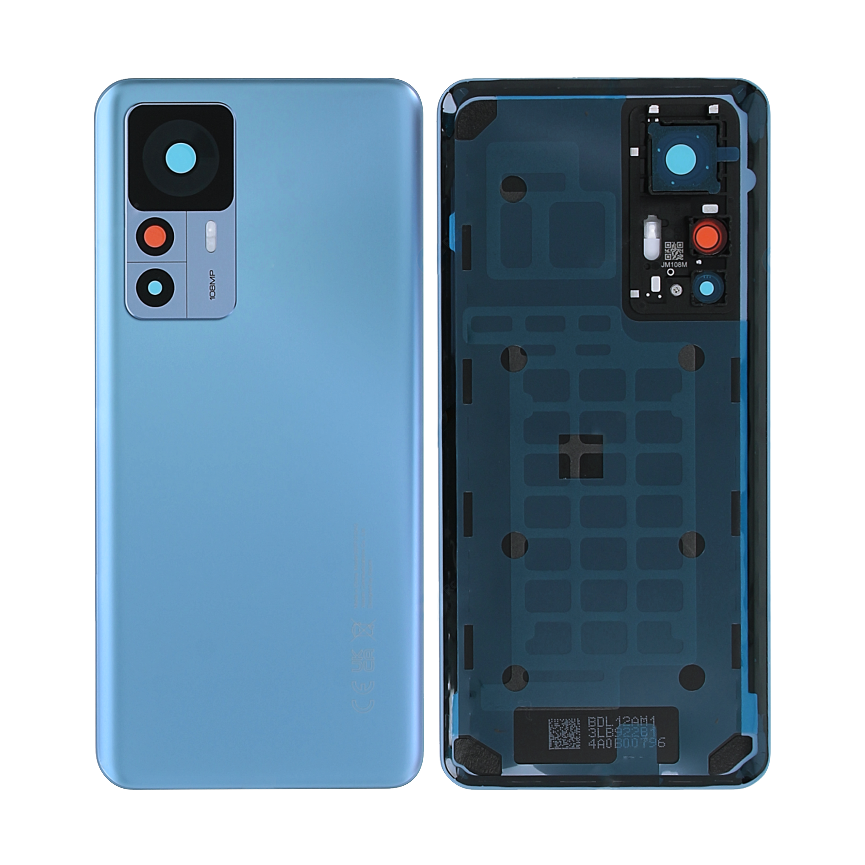 Xiaomi 12T achterkant met lens blauw OEM
