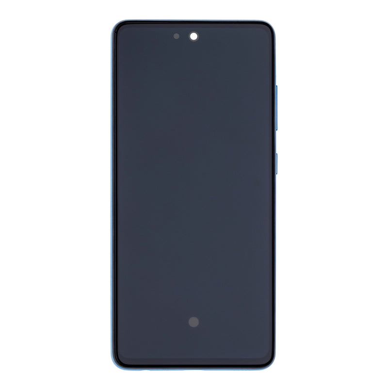 Samsung Galaxy A52 5G A526B, A52s 5G A528B scherm en Digitizer met frame geweldige blauwe Soft-OLED