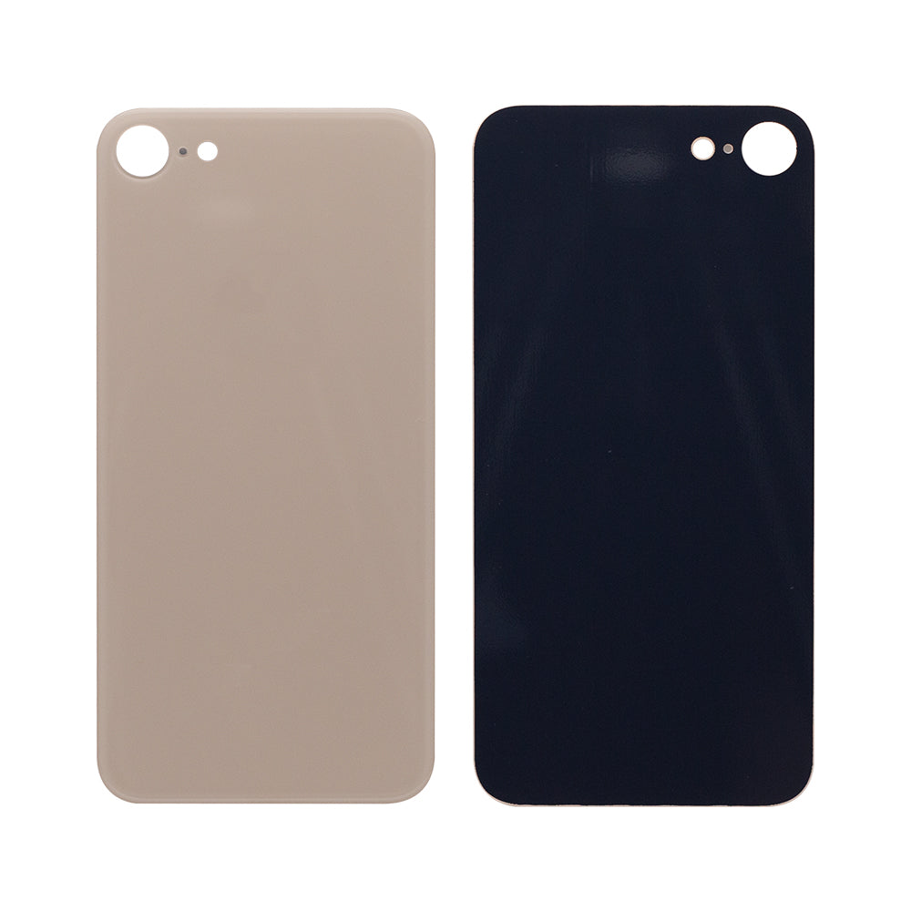 For Apple 8 achterglas, vergroot cameraframe goud compatibel