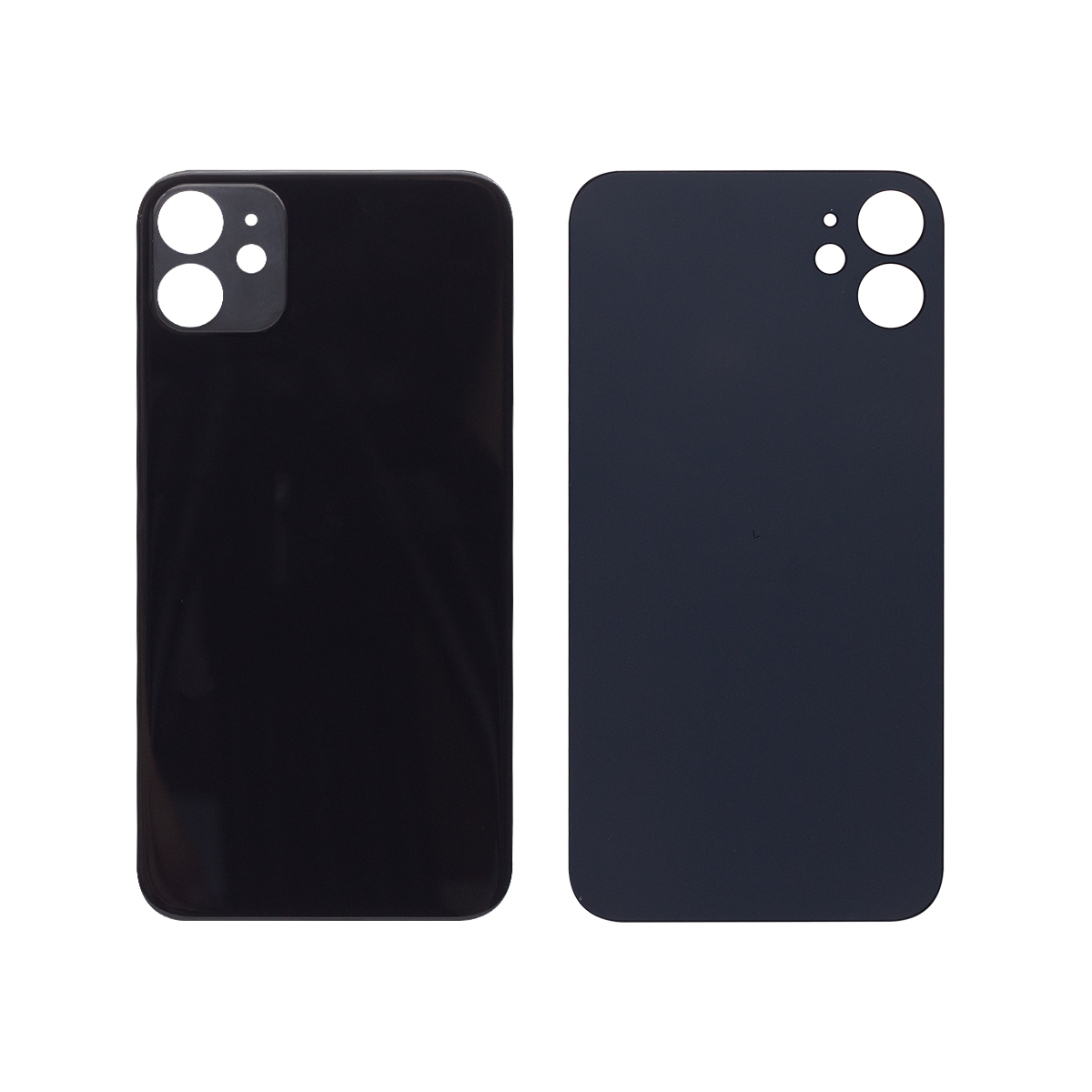 For Apple 11 achterglas, vergroot cameraframe zwart compatibel