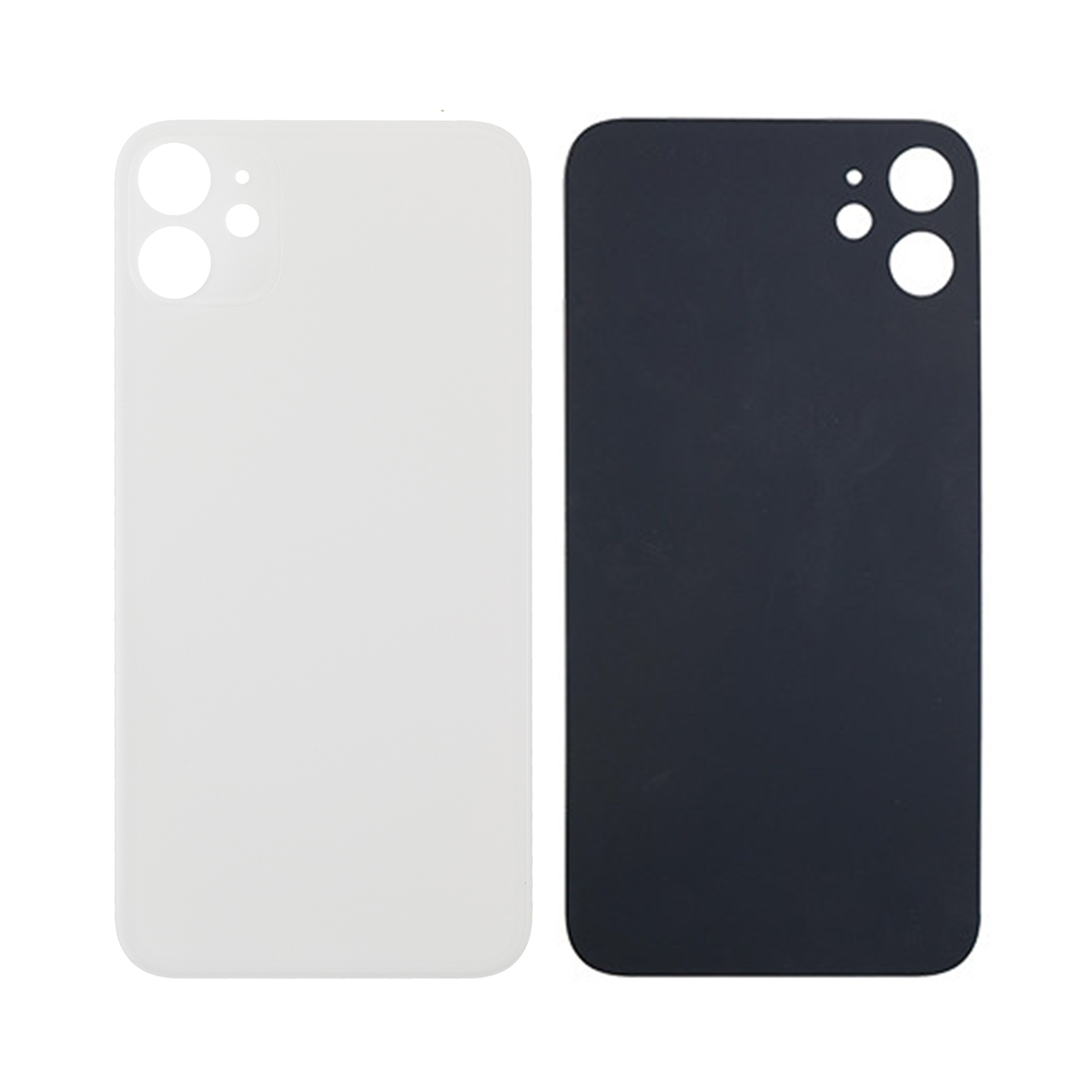 For Apple 11 achterglas, vergroot cameraframe wit compatibel