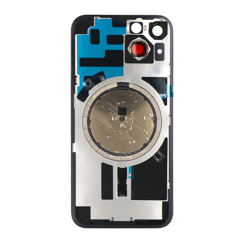 For Apple 14 achterglas zonder NFC, vergroot cameraframe paars compatibel