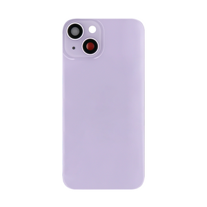 For Apple 14 achterglas zonder NFC, vergroot cameraframe paars compatibel
