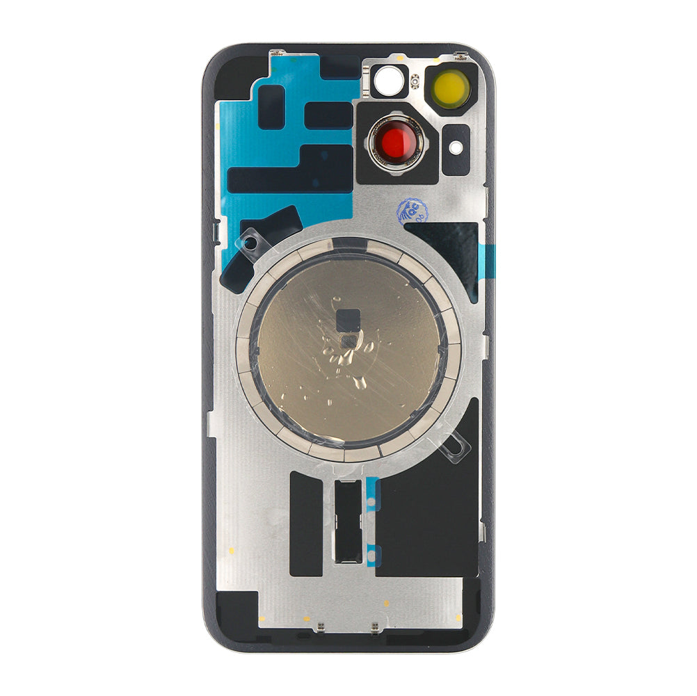 For Apple 14 achterglas zonder NFC, vergroot cameraframe, compatibel met Starlight