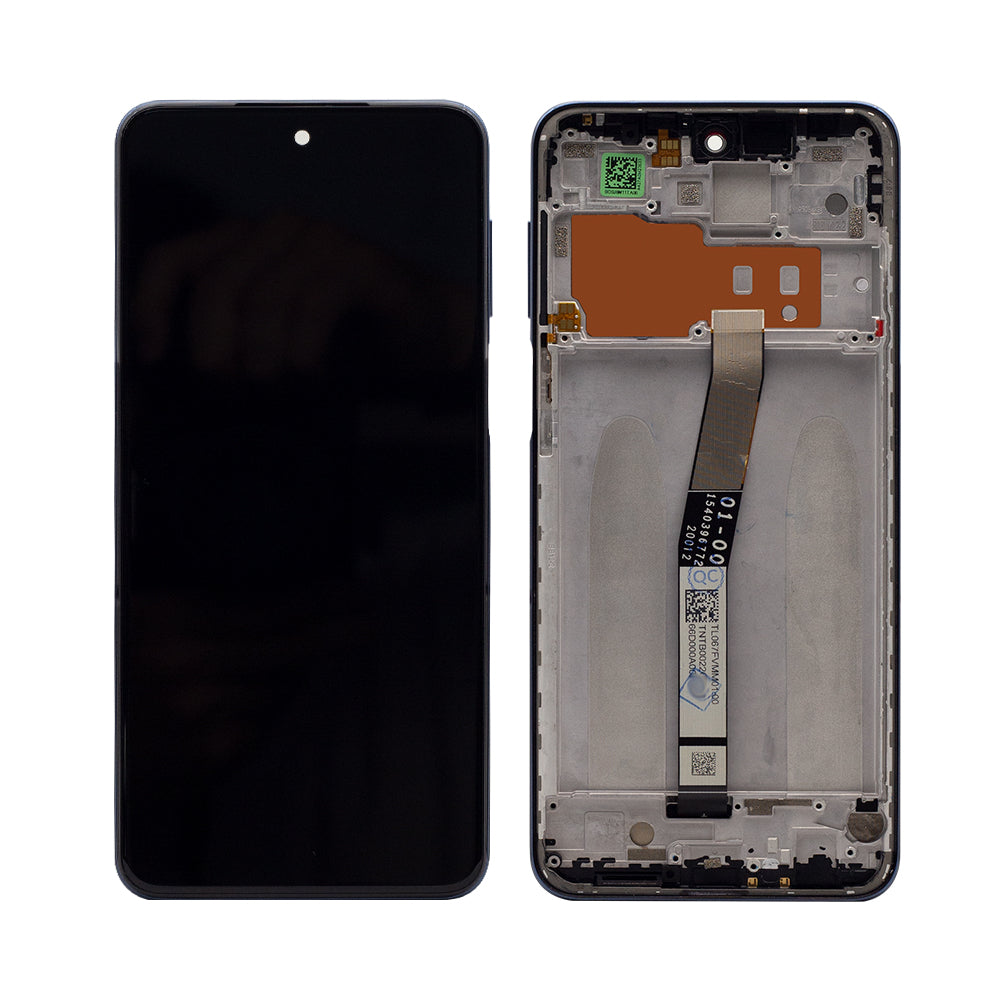 Xiaomi Redmi Note 9S Beeldscherm en Digitizer met Frame Zwart OEM