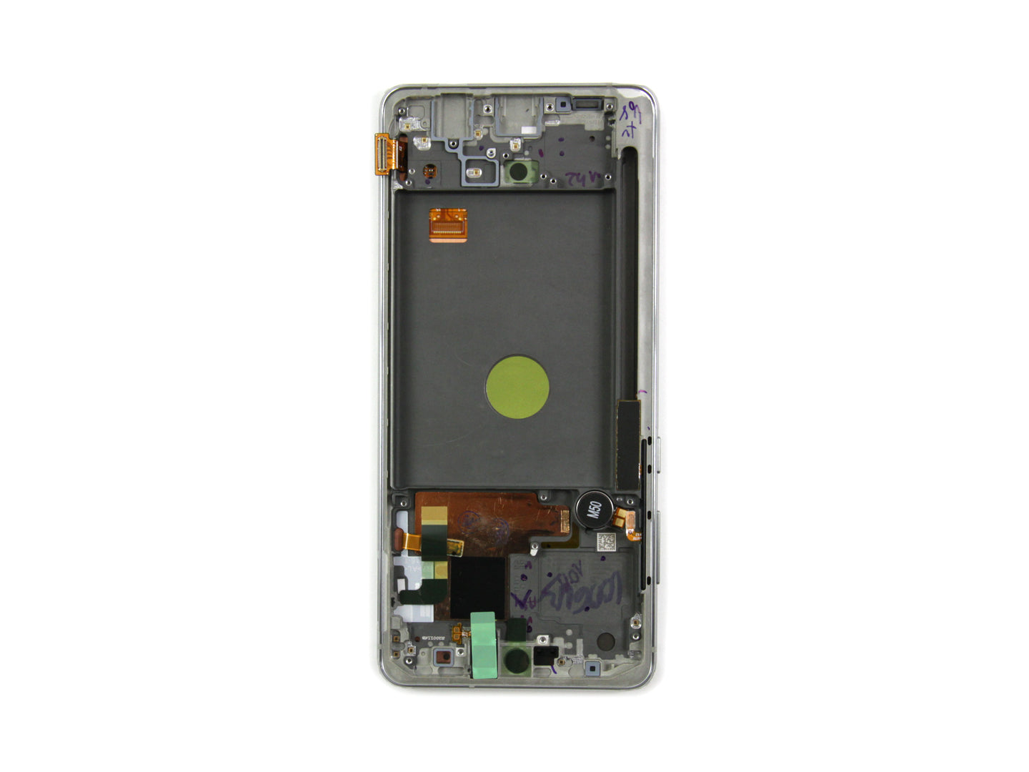 Samsung Galaxy Note 10 Lite N770F Display en digitizer met frame Aura Glow Silver Service Pack