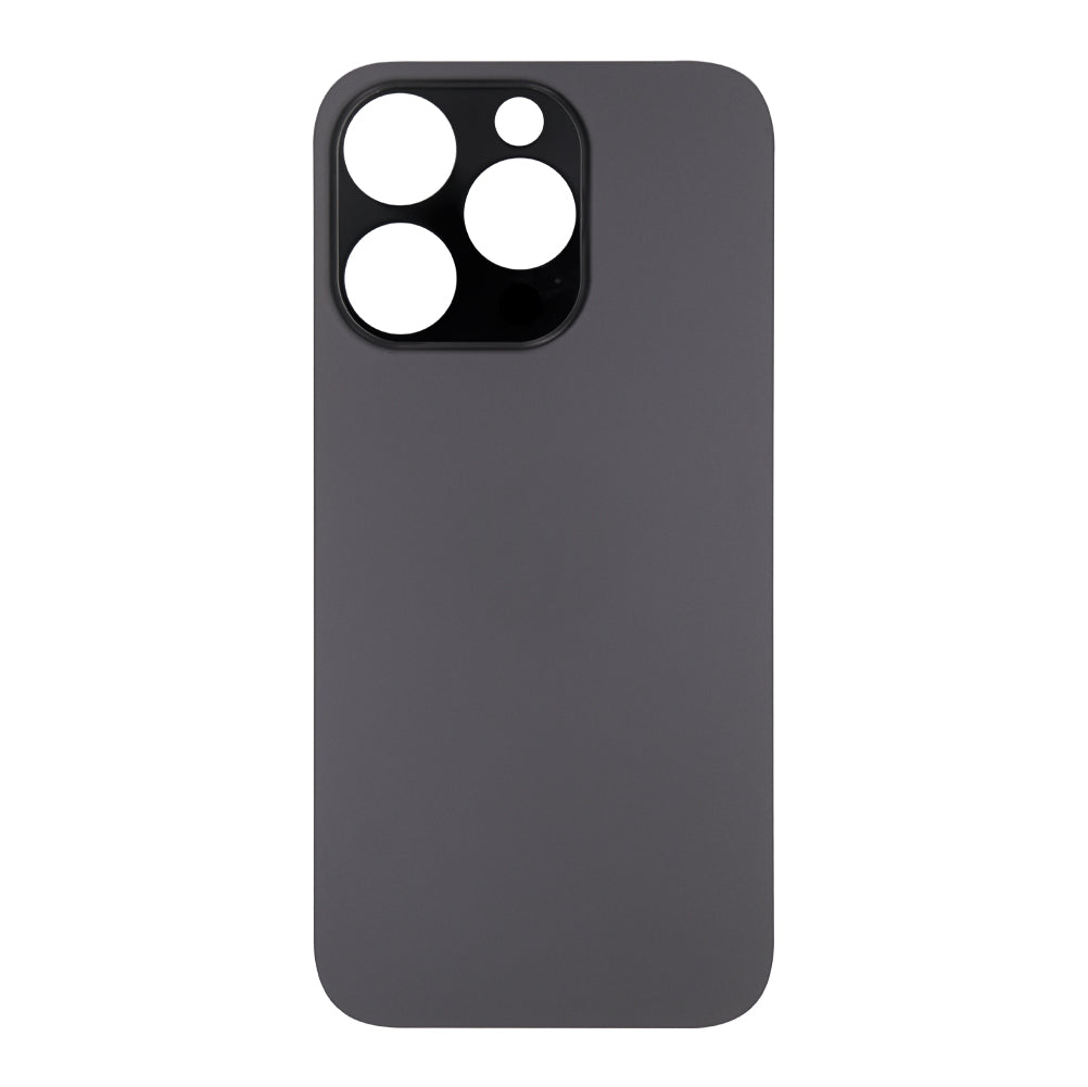 For Apple 14 Pro achterglas zonder NFC, vergrote camerakaderruimte zwart compatibel