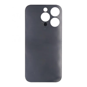 For Apple 14 Pro achterglas zonder NFC, vergroot cameraframe diep paars compatibel