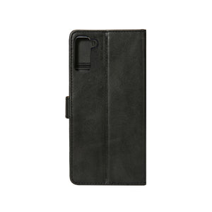 Rixus Boekenhoes Voor Samsung Galaxy S21 5G Zwart