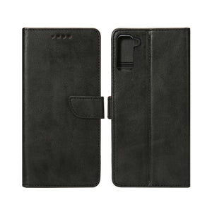 Rixus Boekenhoes Voor Samsung Galaxy S21 5G Zwart