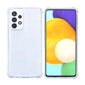 Rixus Anti-Barst Hoesje Voor Samsung Galaxy A52 4G, A52 5G Transparant