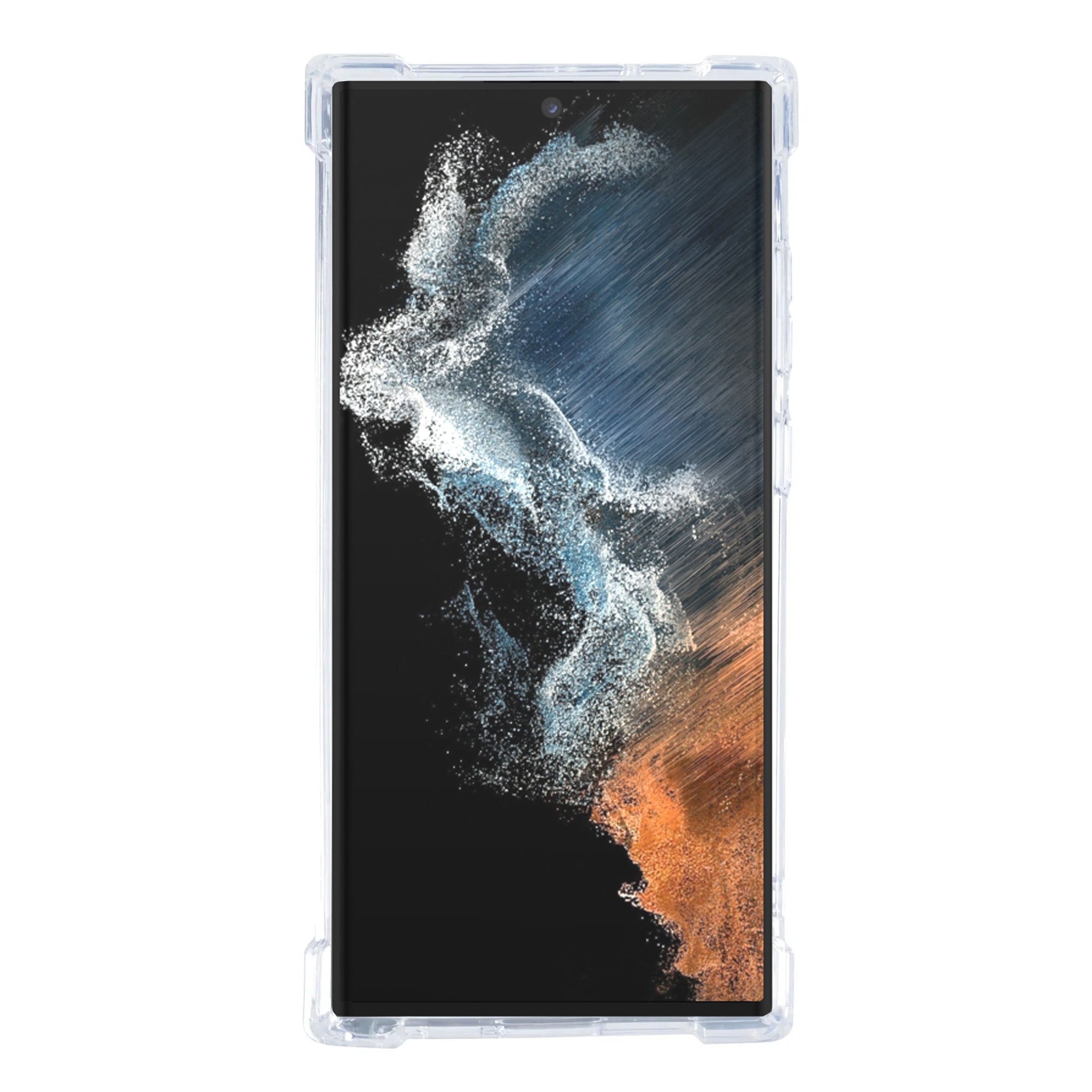 Rixus Anti-Barst Hoesje Voor Samsung Galaxy S22 Ultra 5G Transparant