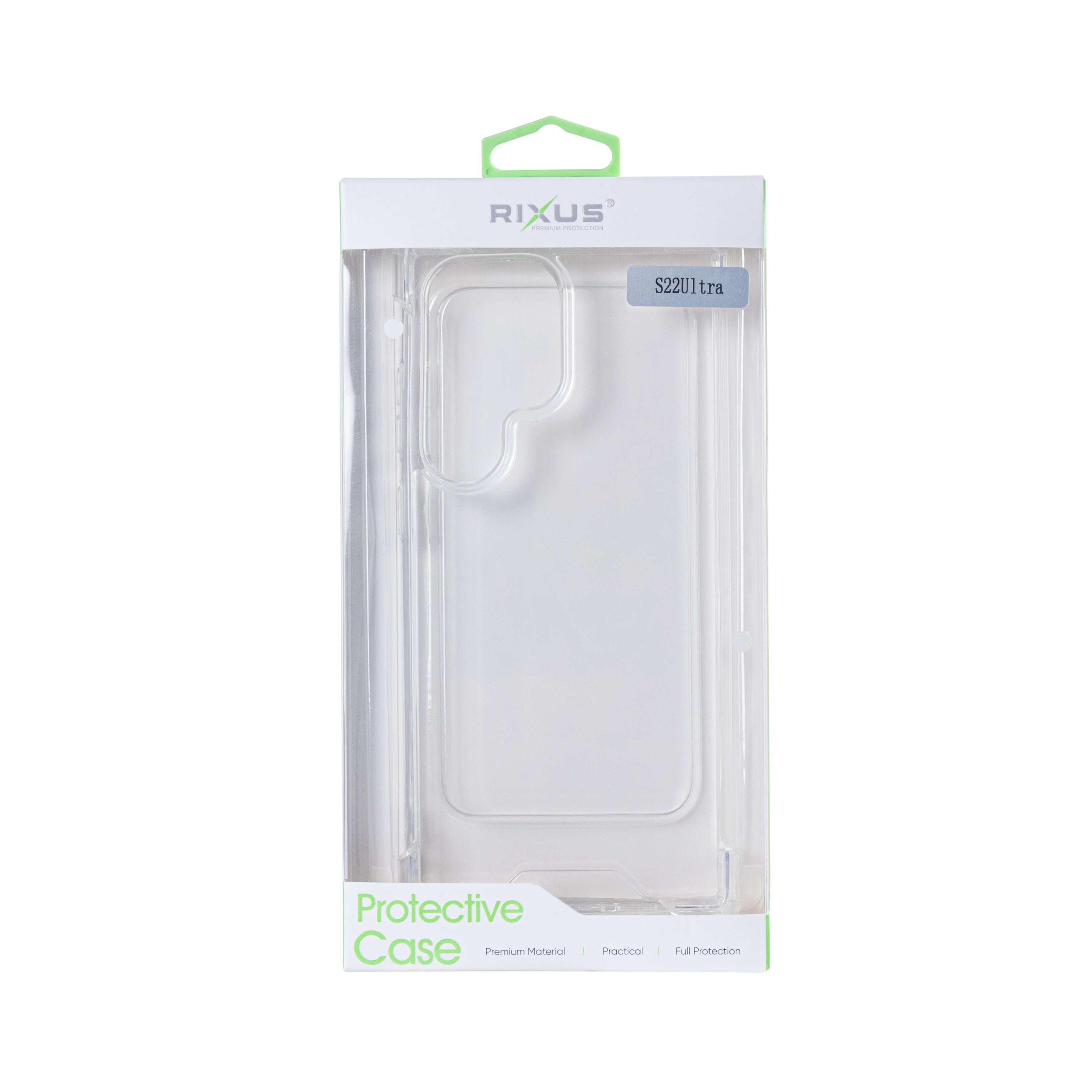 Rixus Anti-Barst Hoesje Voor Samsung Galaxy S22 Ultra 5G Transparant