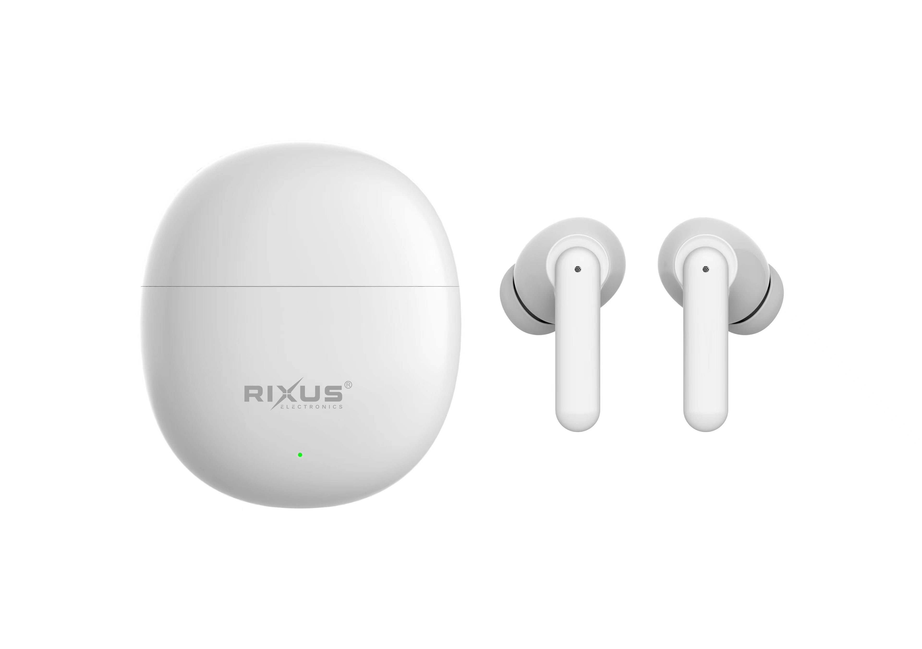 Rixus RXBT69A TWS Oordopjes Met Oplaadetui Wit