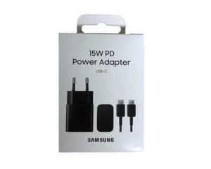 Samsung Fast Charger EP-T1510XBEGEU USB-C With Cable 100cm 15W Black Original Retail Box