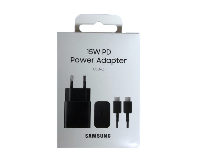 Samsung Fast Charger EP-T1510XBEGEU USB-C With Cable 100cm 15W Black Original Retail Box