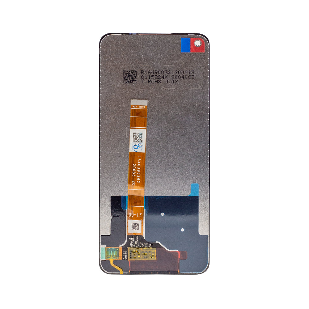 Realme 6-scherm en digitizer met frame, zwart OEM