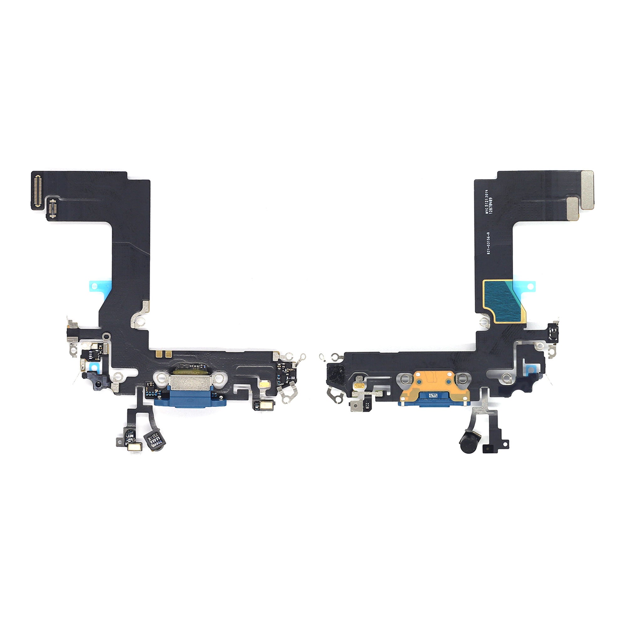 For Apple iPhone 13 Mini Systeem Opladen Flex Blauw Getrokken