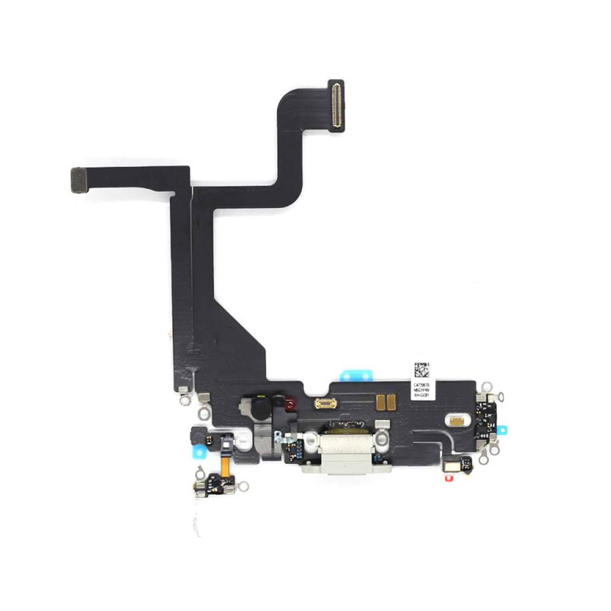 For Apple iPhone 13 Pro Systeem Opladen Flex Zilver Getrokken