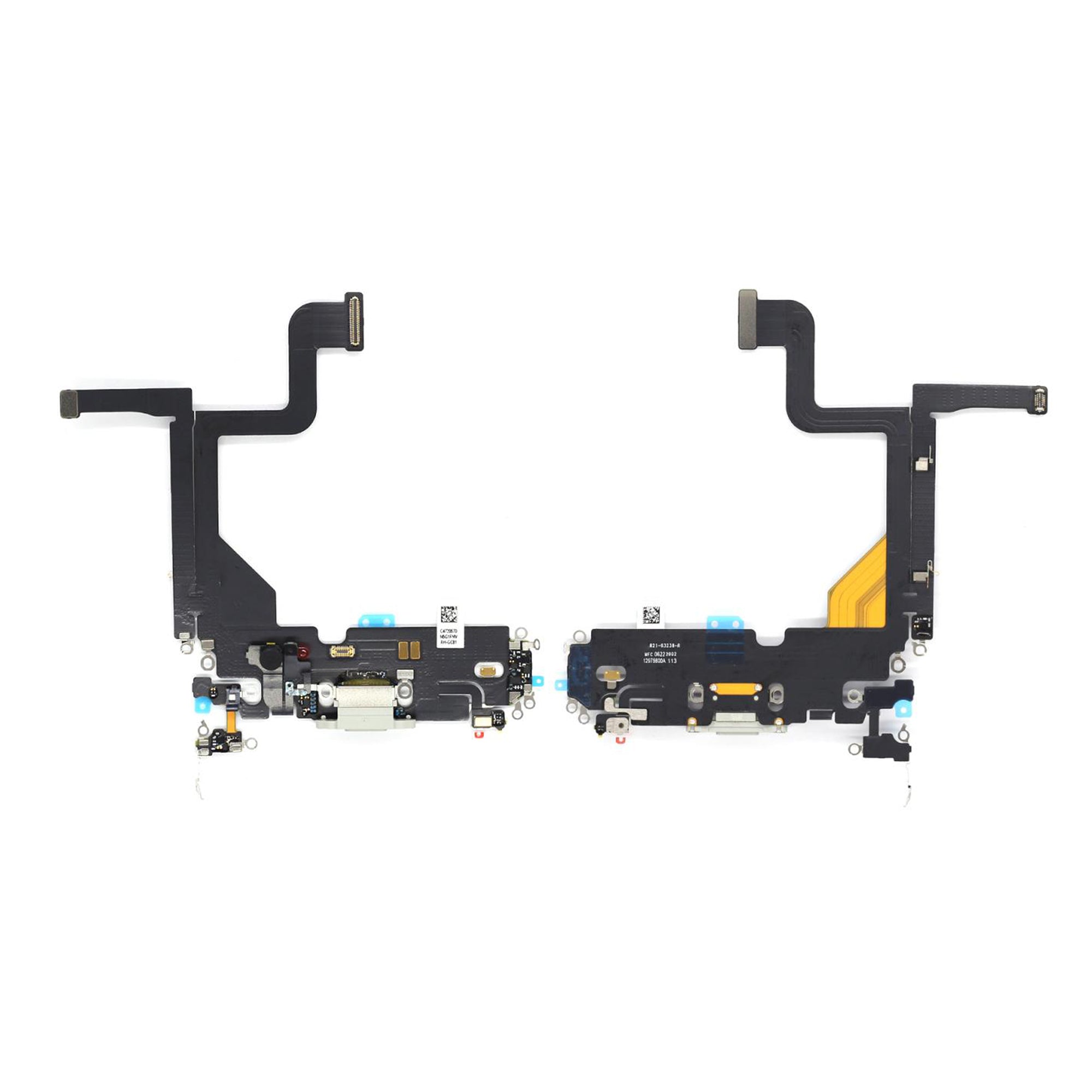 For Apple iPhone 13 Pro Systeem Opladen Flex Zilver Getrokken