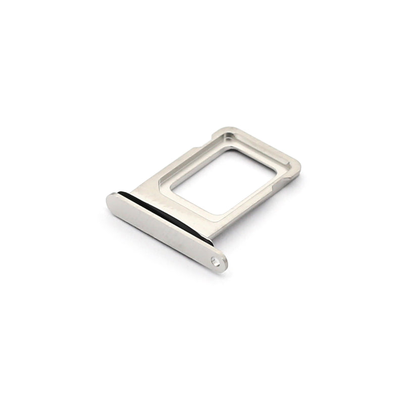 For Apple iPhone 13 Pro Sim Kaarthouder Zilver Getrokken