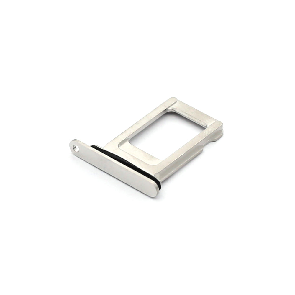 For Apple iPhone 13 Pro Sim Kaarthouder Zilver Getrokken