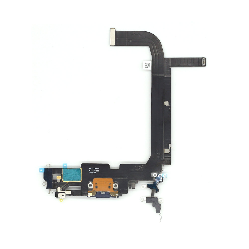 For Apple iPhone 13 Pro Max Systeem Opladen Flex Sierra Blauw Getrokken