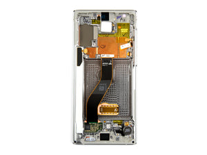 Samsung Galaxy Note 10 N970F Beeldscherm en Digitizer met Frame Aura Glow Service Pack