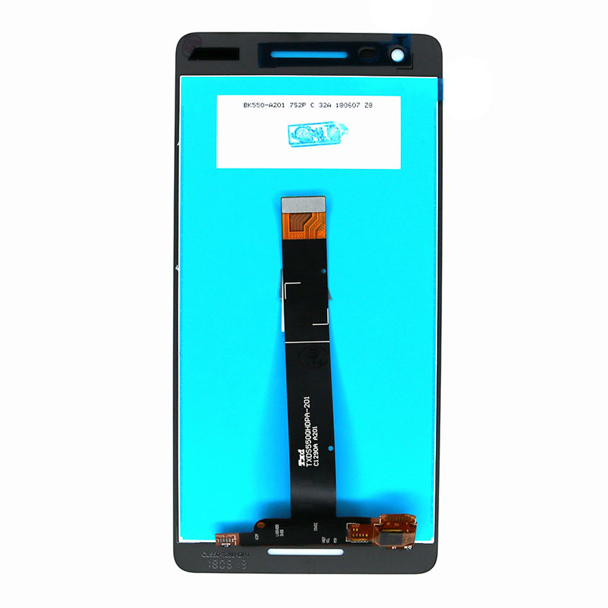 Nokia 2.1 (2018) scherm en digitizer zonder frame, zwart, OEM