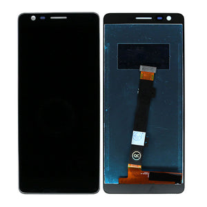 Nokia 3.1 (2018) Scherm en Digitizer zonder frame Zwart OEM