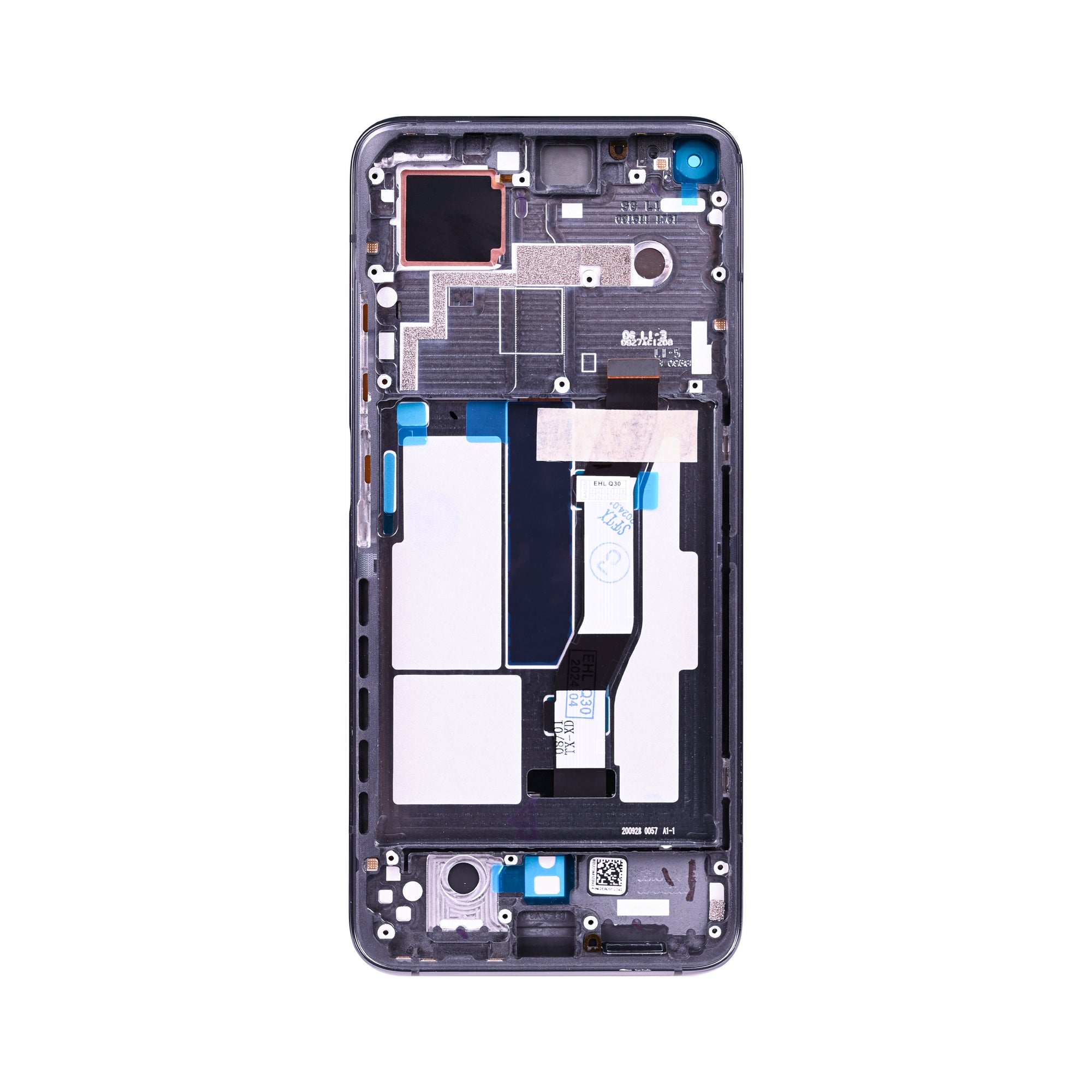 Xiaomi Mi 10T 5G, Mi 10T Pro 5G-scherm en digitizer met frame Cosmic Black OEM