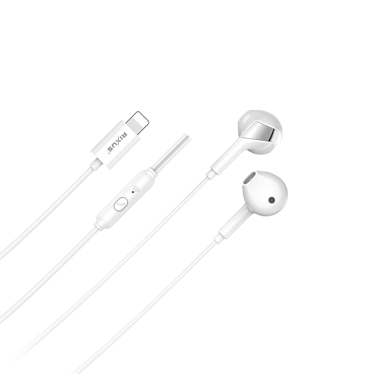 Rixus RXHD19L Soundmagic Lightning Connector Earphone Headset