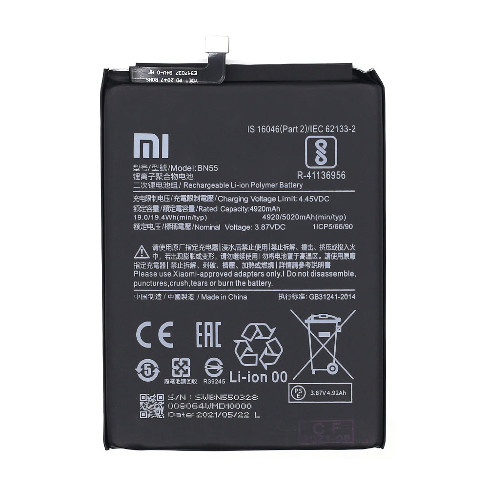 Xiaomi Redmi Note 9S Batterij BN55 OEM