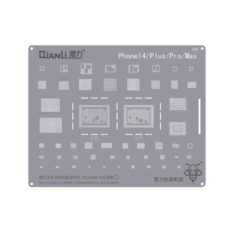 QIANLI Bumblebee Stencil QS209 For Apple iPhone 14 Series
