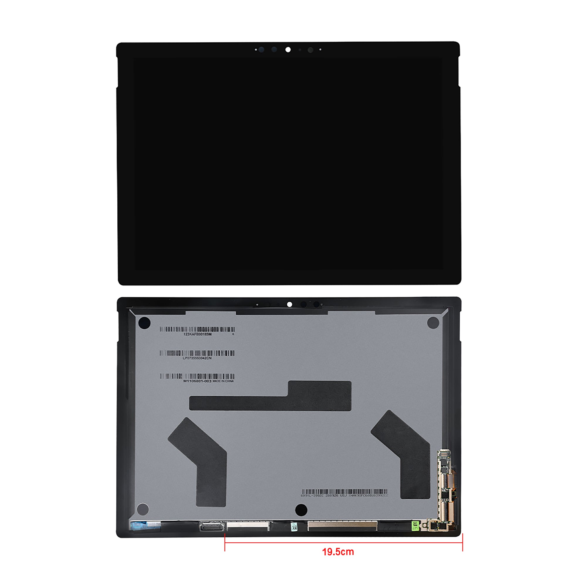 Microsoft Surface Pro 7-scherm en digitizer zwart met compatibele kaart, Refurbished SMP 13197)