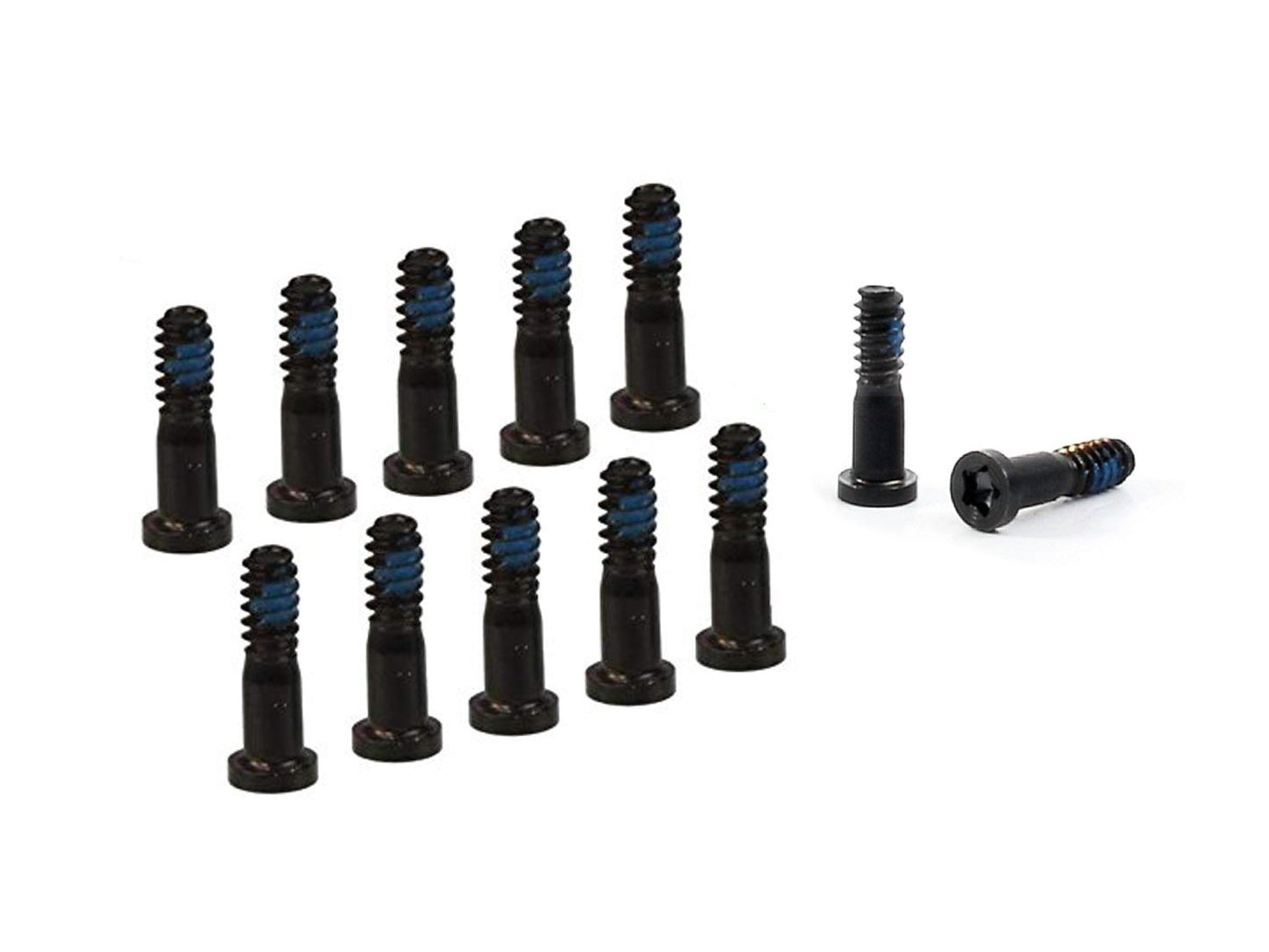 Voor iPhone 8, iPhone 8 Plus onderkant schroefset zwart (10 stuks)
