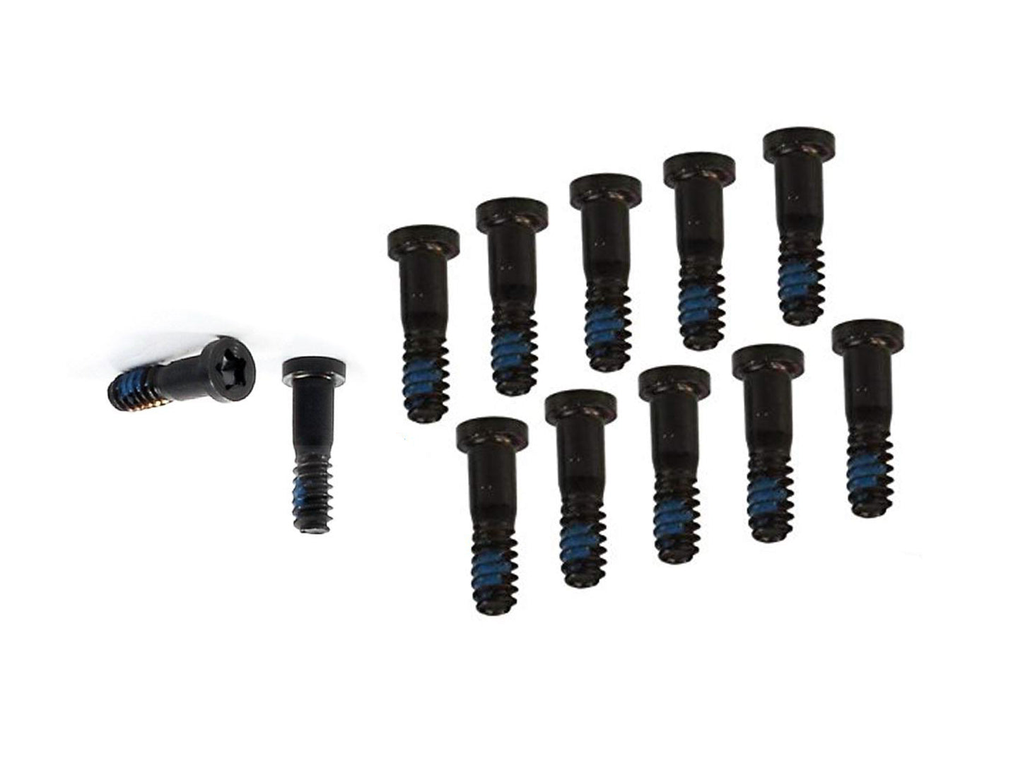 Voor iPhone 8, iPhone 8 Plus onderkant schroefset zwart (10 stuks)