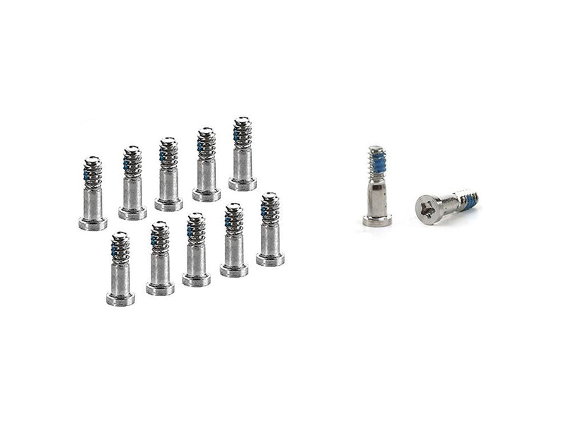 Voor iPhone 8, iPhone 8 Plus onderkant schroefset zilver (10 stuks)