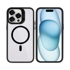 Rixus Classic 03 Hoesje Met MagSafe For Apple iPhone 15 Pro Zwart