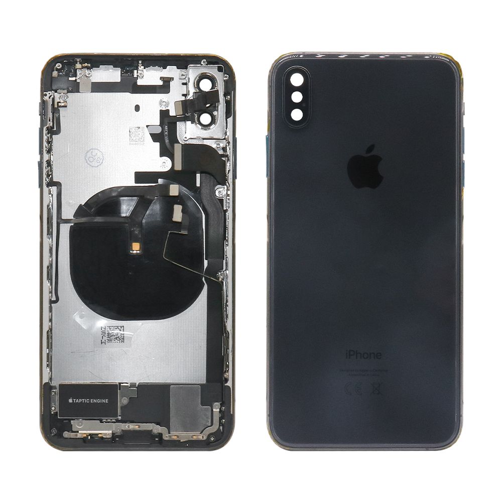 For Apple XS Max behuizing met kleine onderdelen zwart OEM