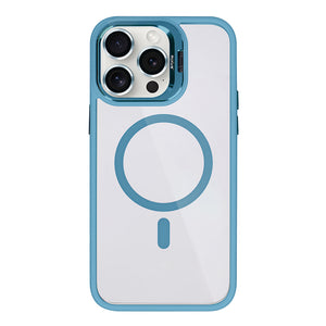 Rixus Classic 03 Case With MagSafe Compatible For Apple iPhone 14 Pro Light Blue