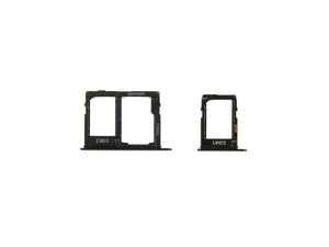 Samsung Galaxy A6 A600F, A6 Plus A605F (2018) Sim-kaarthouder zwart OEM