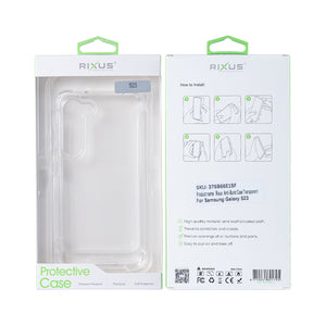 Rixus Anti-Barst Hoesje Voor Samsung Galaxy S23 Transparant